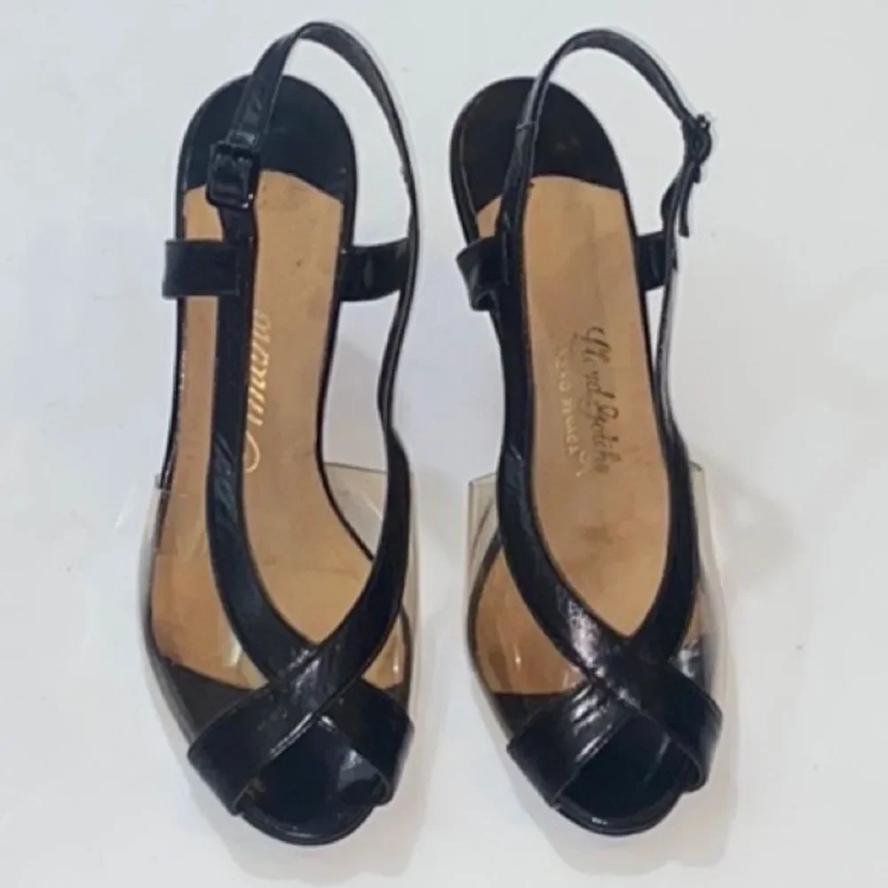 Vintage Lloyd Gotchy Reno Nevada Leather Women Heels Shoes Size 5.5 M